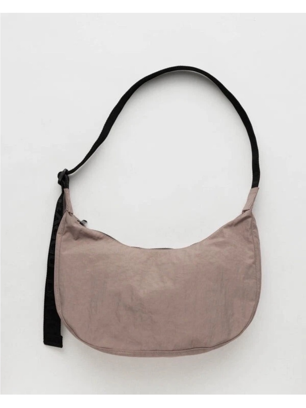 Baggu Crescent Nylon Shoulder Crossbody Bag Cocoa Toasted Almond Brown Taupe